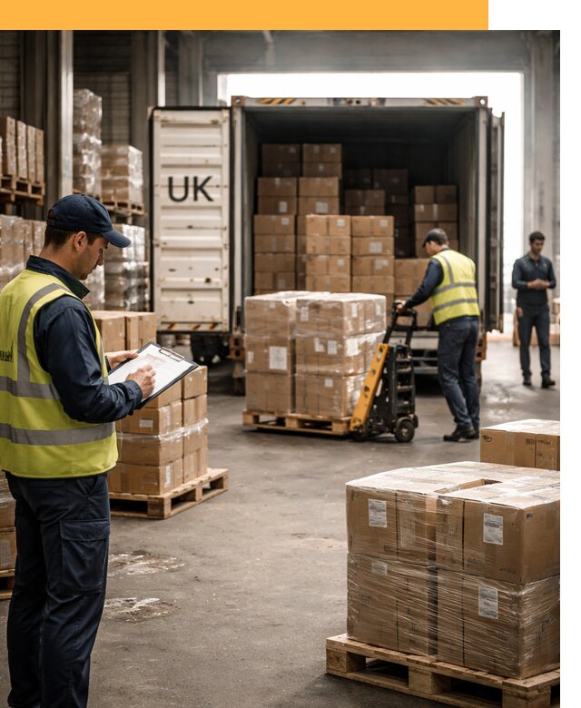 Доставка грузов из Великобритании с таможенным оформлением от 12786