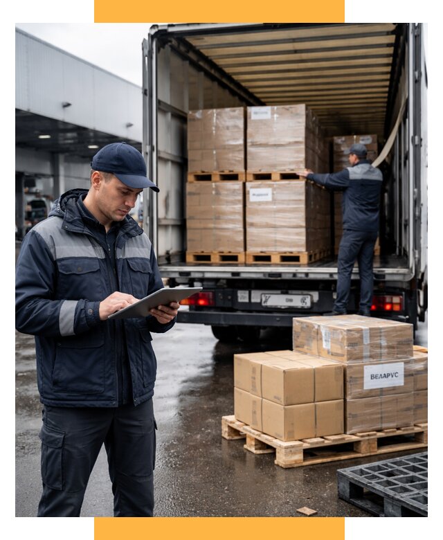 Доставка грузов из Беларуси от 15344 р. логистика СетСервис-Млз