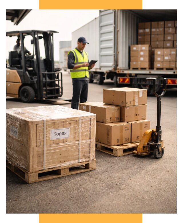 Доставка грузов в Корею из России от 35802 р. | СетСервис-Млз