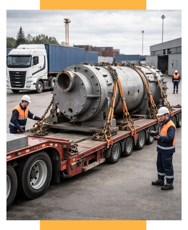 Перевозка тяжеловесных грузов под ключ от 153435 р. | СетСервис-Млз