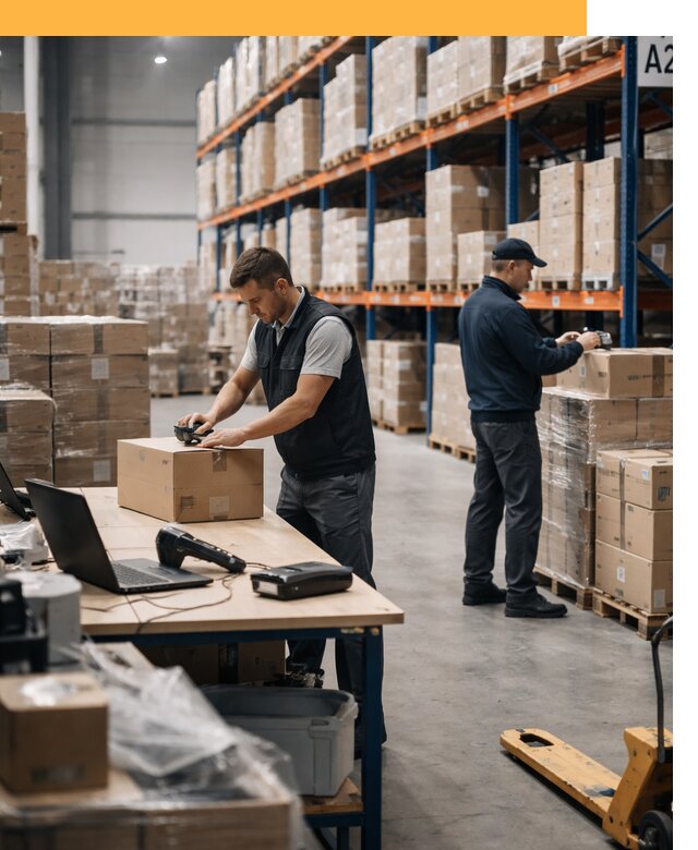 Склад консолидации в Европе: хранение, сортировка от 6649